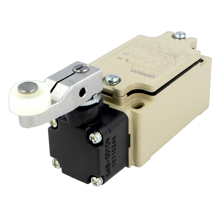 D4B-4111N Omron - Finecorsa leva R 31,5 mm, rullo di plas...