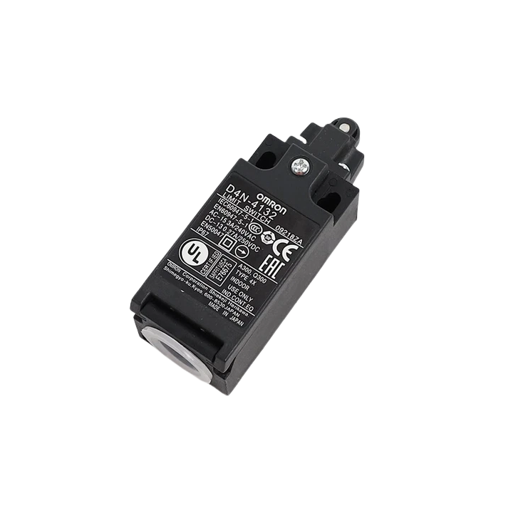 D4N-4132 Omron - Finecorsa rullo di plastica Ø9,5 mm